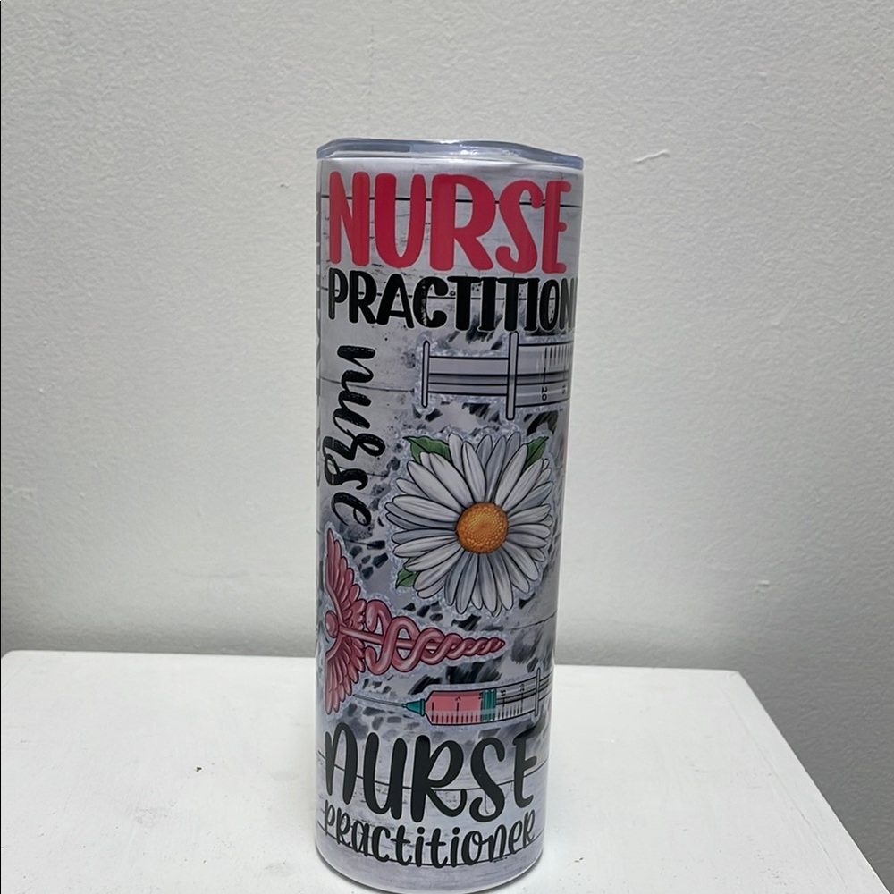 Nurse Practitioner Floral Tumbler